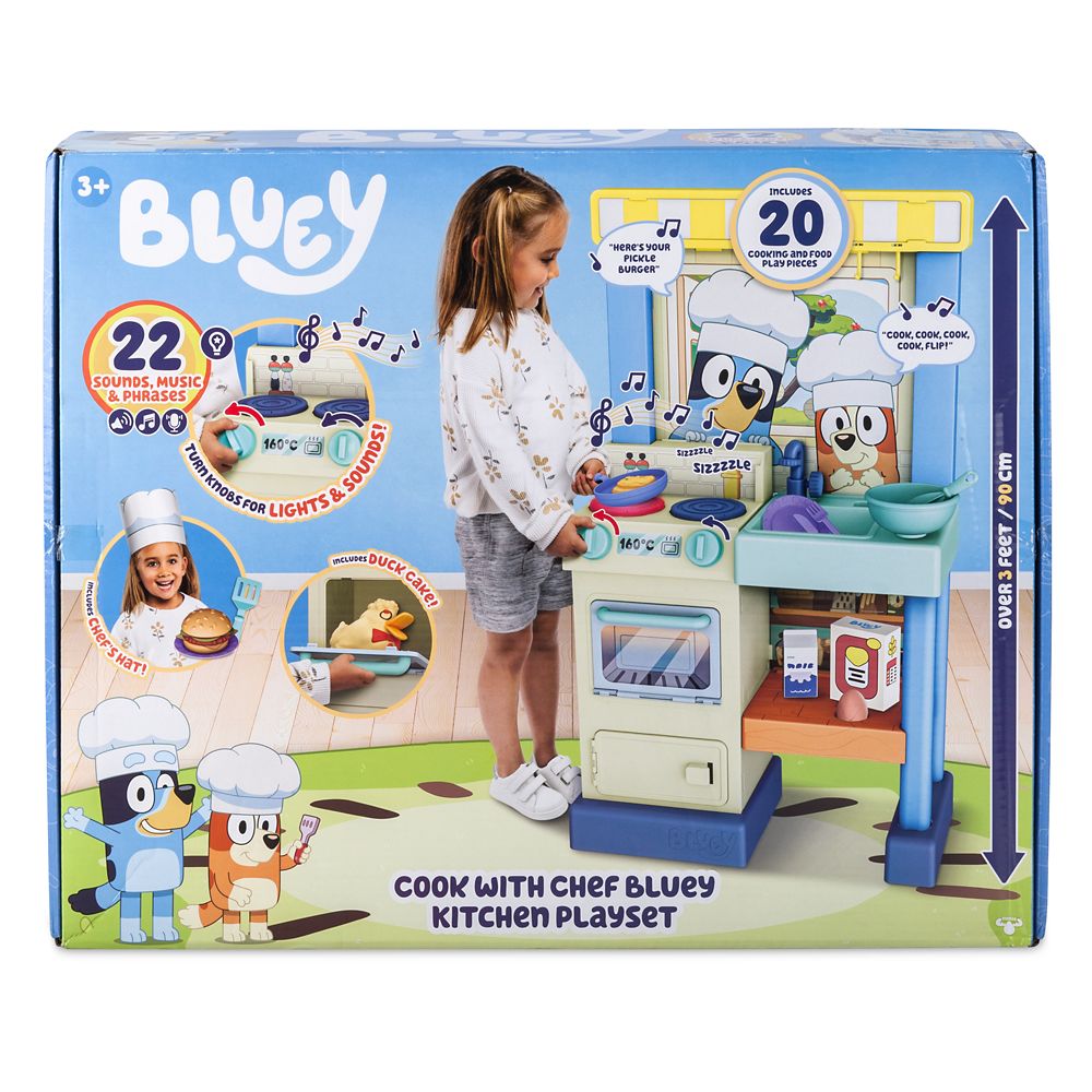 Bluey: Cook With Chef Bluey Kitchen Play Set - Official Disney ...